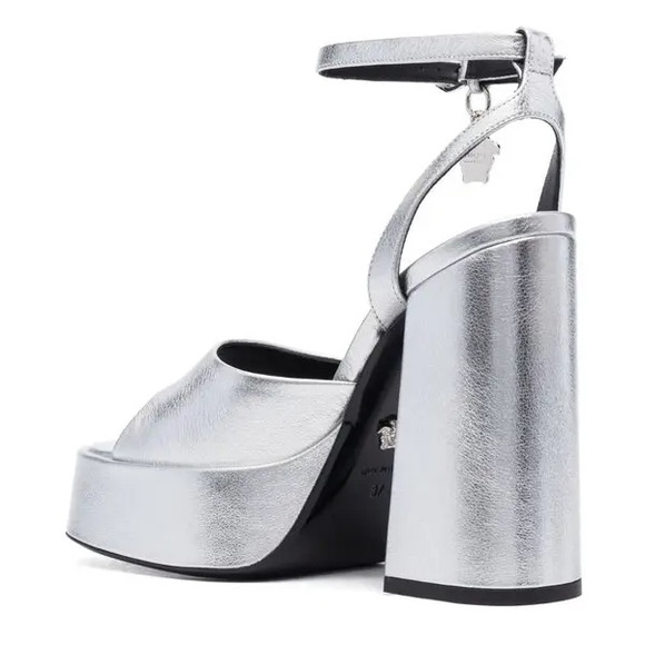 BNWT Versace Aevitas Leather Platform Sandals! - Picture 4 of 5